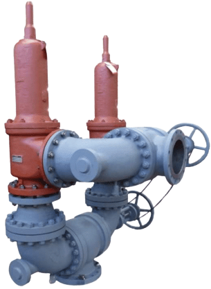 Omschakelklepcombinatie met drukventielen